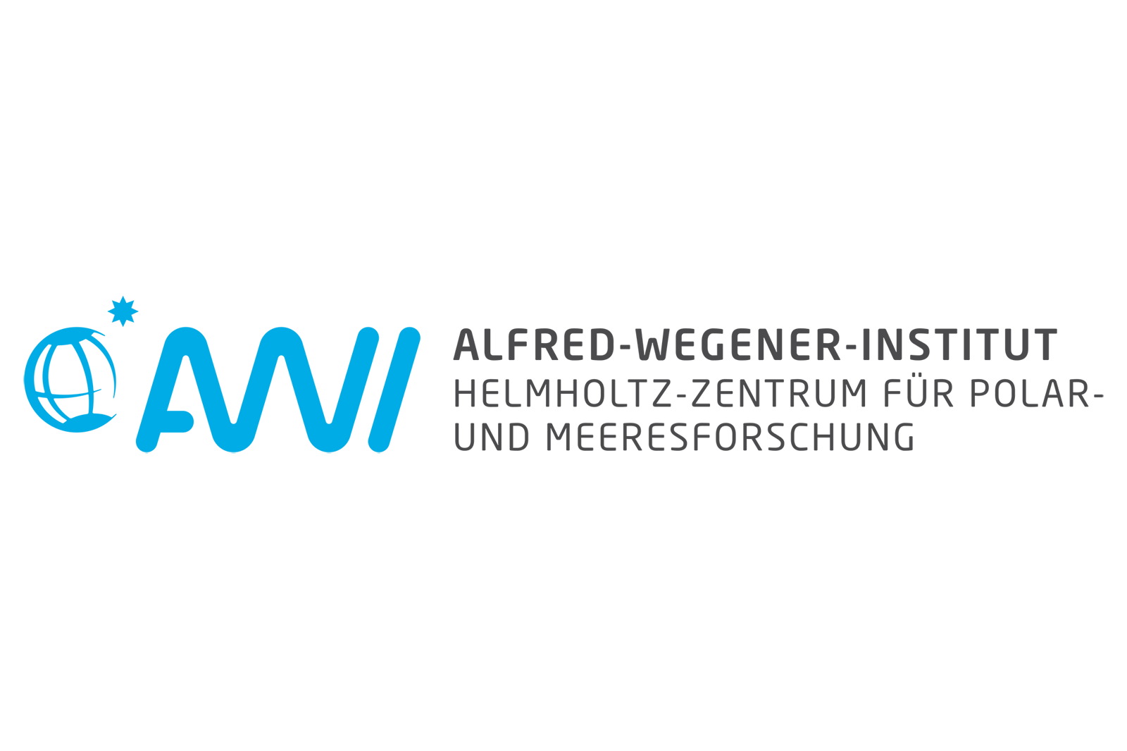 Das Bild zeigt ein Logo mit blauer und grauer Schrift, das modern und professionell wirkt.